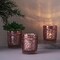 6 pcs Blush Mercury Glass Votive Candle Holders Primrose Design